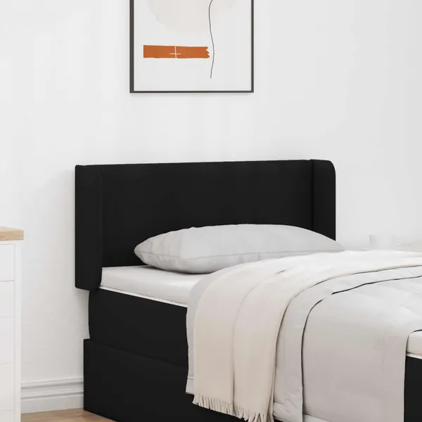 Orelha de Cabeceira Preto 40,5 x 40,5 x 4 cm PVC