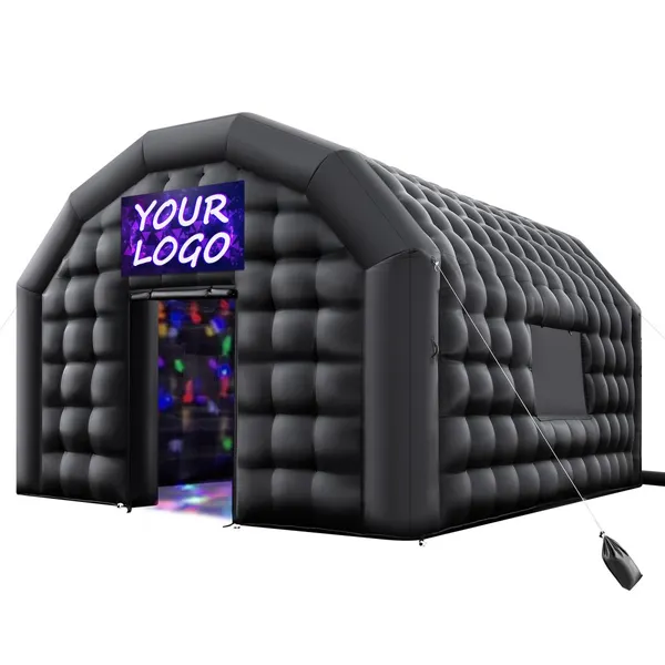 Tenda Festa Insuflável 5x4x3,8 m 680W ventoinha 2 janelas