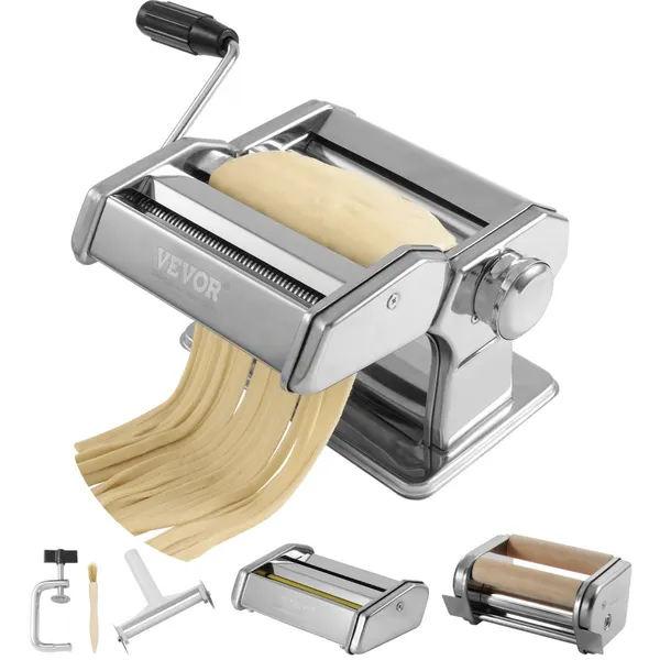 Máquina massa 9 espessuras aço inoxidável cilindro manual