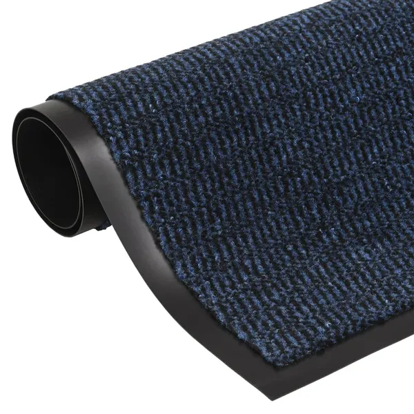 Tapete de entrada tufado 60x180 cm azul