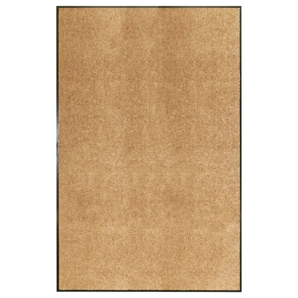 Tapete de porta lavável 120x180 cm creme