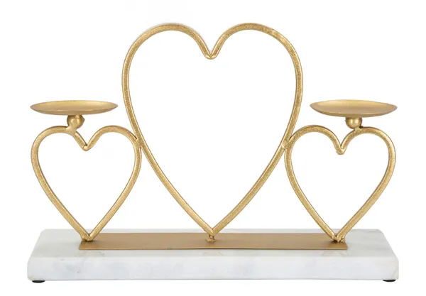 Porta-Velas Hearts 30x9x20 cm