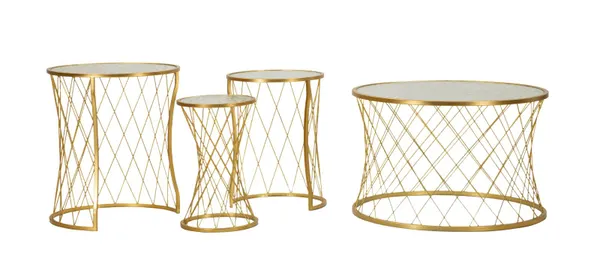 Mesinhas Noah Gold Jogo 4 Peças Ø 70x45-47x54,5-36x50-28x45 cm