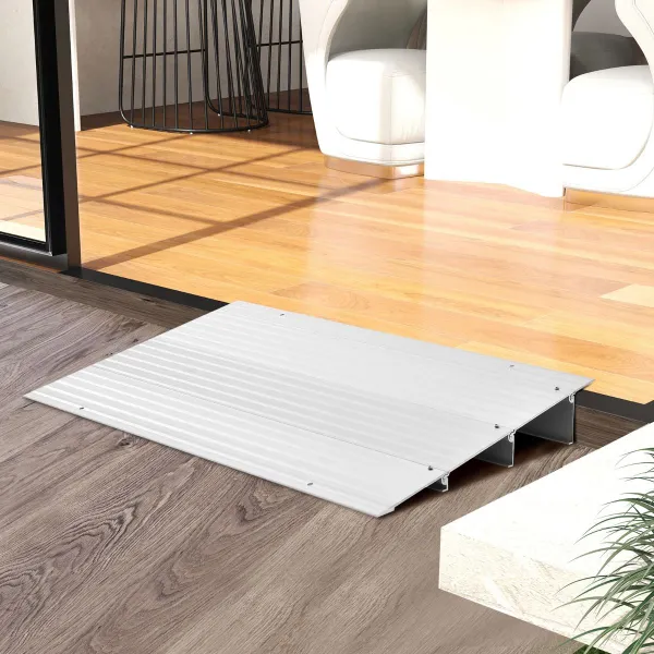 Rampa di Soglia con Telaio in Alluminio e Superficie Antiscivolo 317 kg