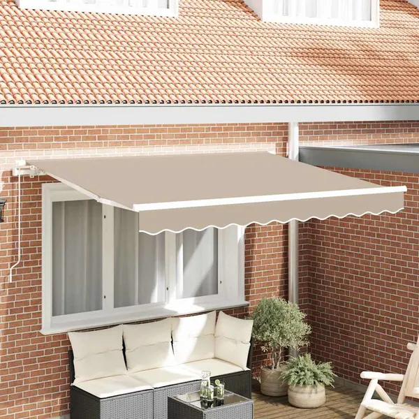 Tissu de remplacement pour auvent beige 3 x 2,5 m