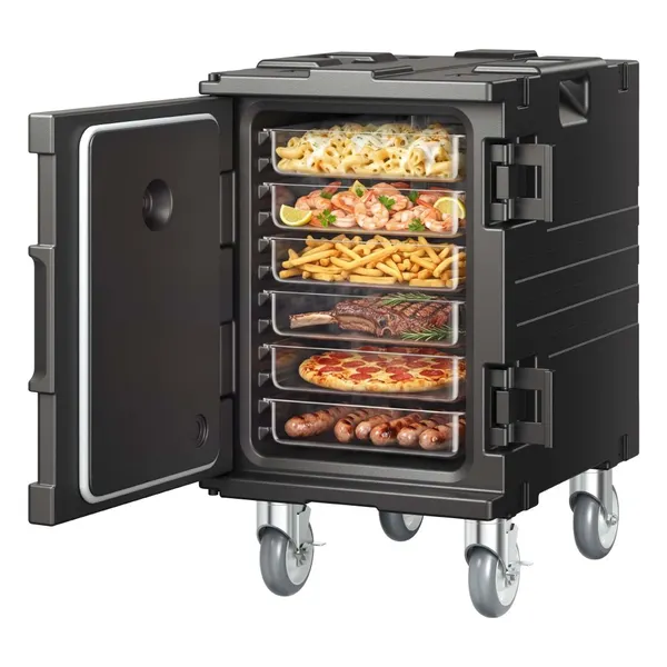 Contentor térmico 95 Qt para catering com rodas