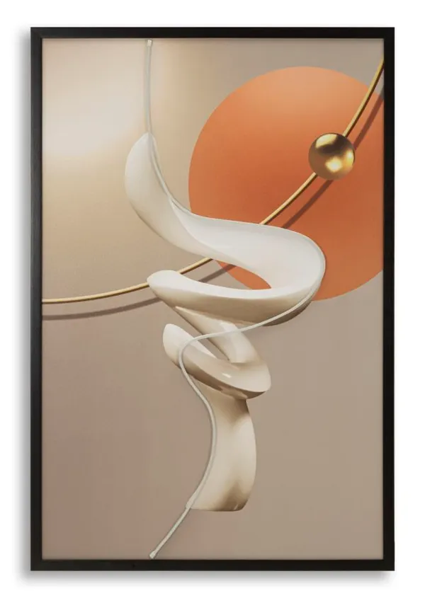Impressão com LED em Tela Abstract -B- 80x4x120 cm