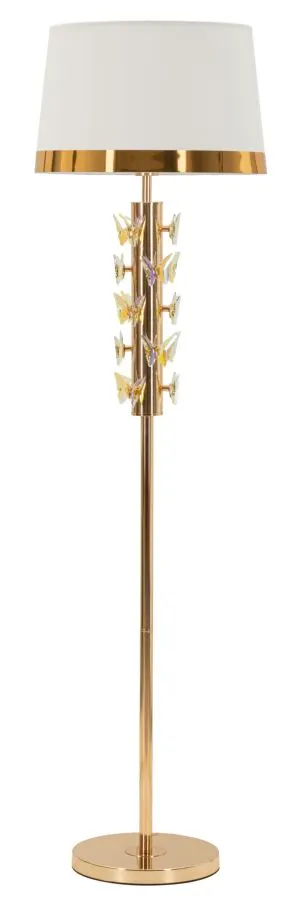Lâmpada de Pé Gold Butterfly Ø 45x157 cm