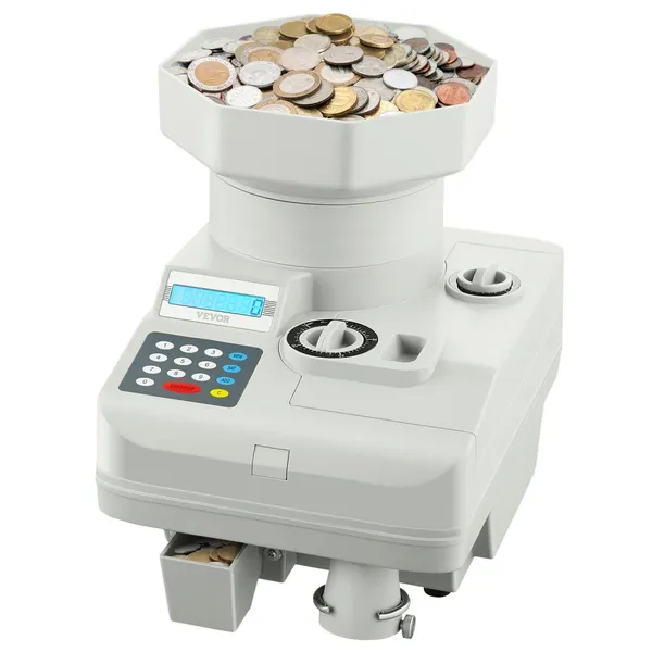 Contador moedas sorter LED 11000 moedas automático