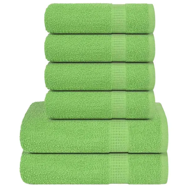 Juego de 6 toallas FROGN 360 g/m² verde manzana