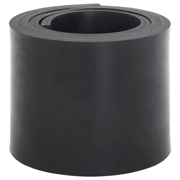 Borda de borracha para arado de neve preto 200x15x1 cm