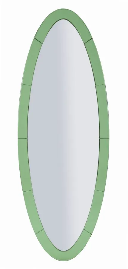 Espelho de Parede Oslo Verde 55x2x150 cm (Espelho 42,5x137,5 cm)