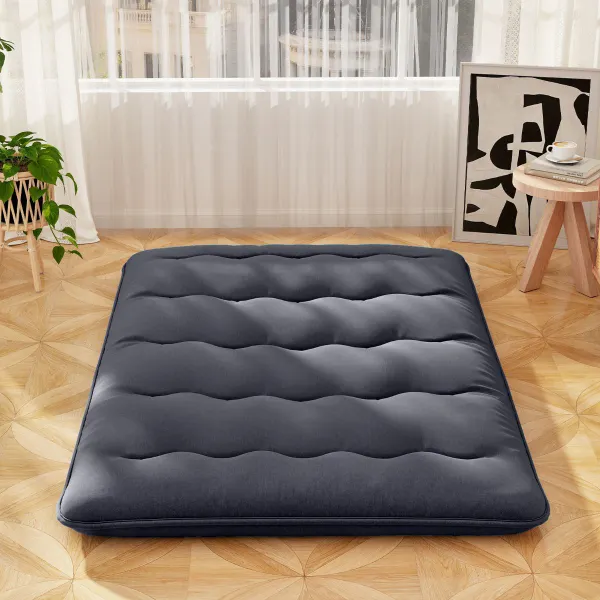 Colchão Enrollável de Tatami com Funda Removível Lavável e Bolsa de Transporte