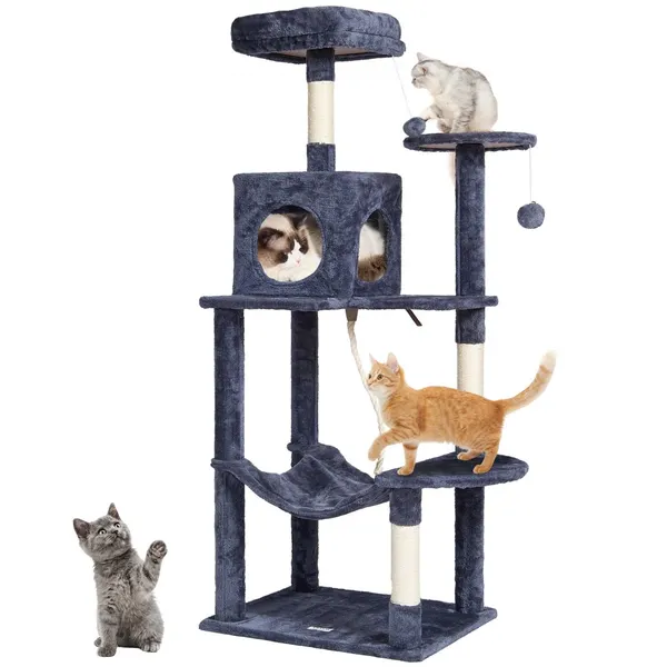 Árvore gato 56,2 polegadas com plataformas