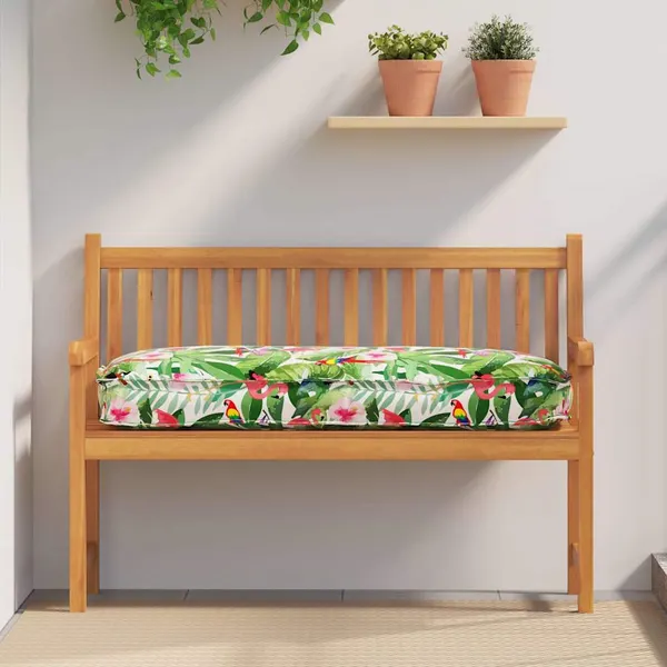 Almofada Floral Multicolor 120 x 50 x 12 cm Tecido Oxford