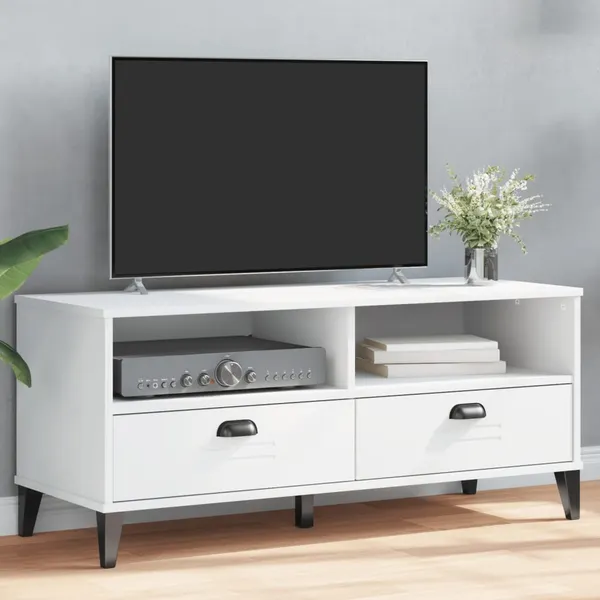 Móvel de TV VIKEN derivados de madeira branco