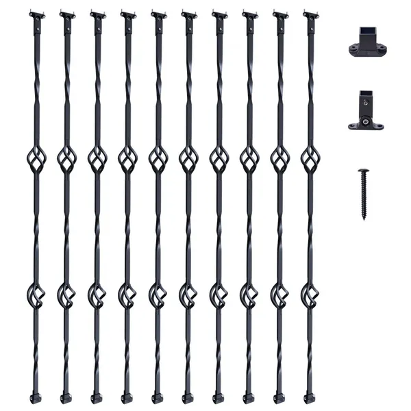 Balaústres Aço Galvanizado 44" x 1/2", 10 Peças, Escadas