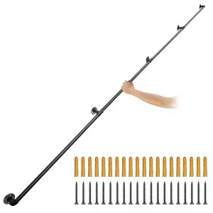 Corrimão Tubular 396,2 cm, Capacidade 199,6 kg