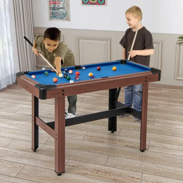 Mesa de Bilhar 122 cm para Crianças e Adultos com Acessórios Completos