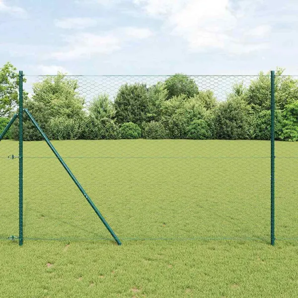 Cerca Hexagonal Verde 1,6 x 50 m PVC