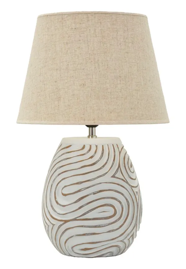 Luminária de Mesa Resina Oblix ø 35x55 cm