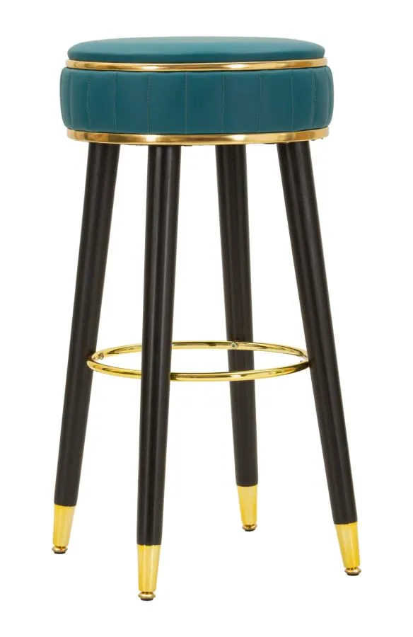 Banqueta Bar London Verde ø 38x74 cm