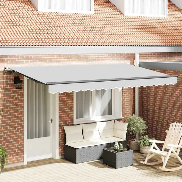 Estrutura de Toldo Manual Antracite 4 x 2 m Metal