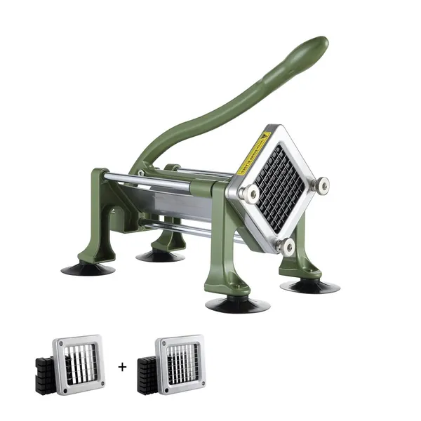 Cortador batatas 1/2" e 3/8", ventosas incluídas