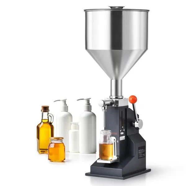 Máquina enchimento 5-50 ml aço inox com tremonha ajustável
