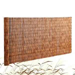 Vedação de cana 3,3 x 13,3 ft, painel de privacidade