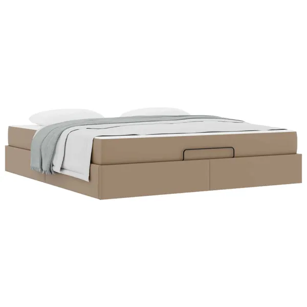 Estrutura de cama com colchão Outros 2 pcs Bronzeado PVC