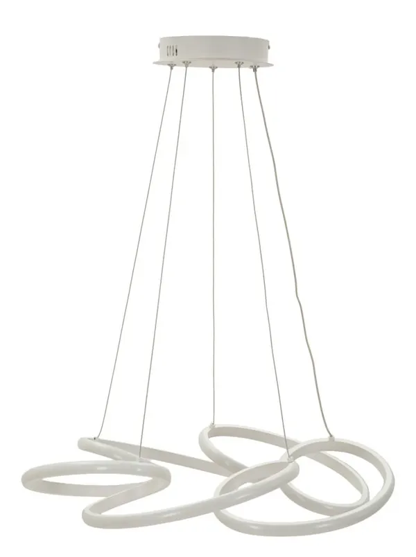 Lámpara Colgante LED Glovy Blanco Ø 55x120 cm (Luz con 3 Temperaturas de Color)