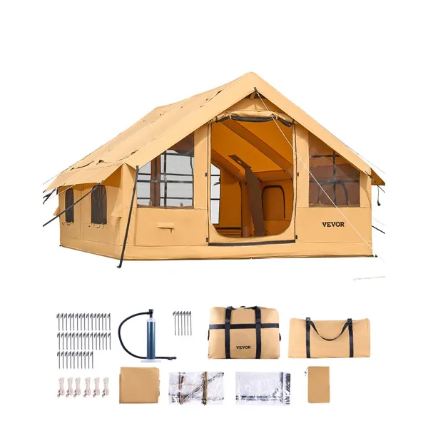 Tenda Insuflável 5-8 Pessoas, 2 Tragaluz, Bombim