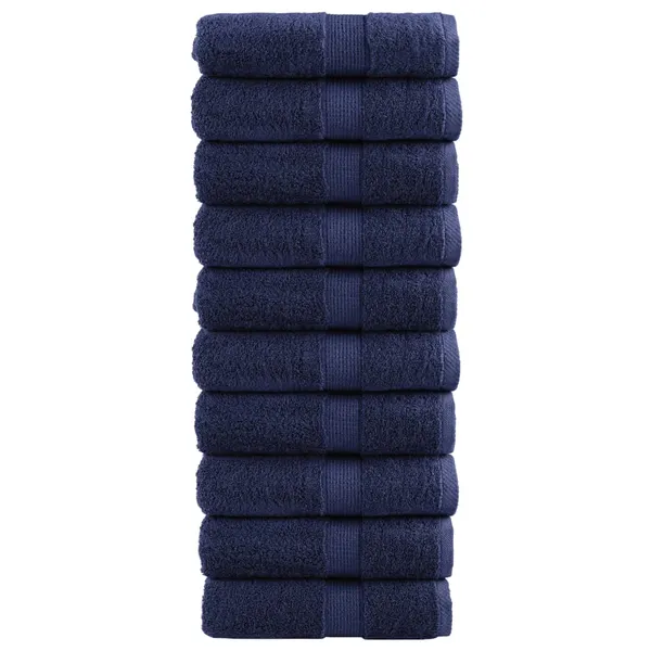 Toalhas bidé premium SOLUND 10pcs 30x50 cm 600gsm azul-marinho
