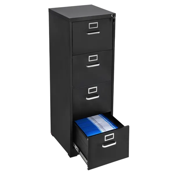 Armário ficheiros metal 4 gavetas com cadeado