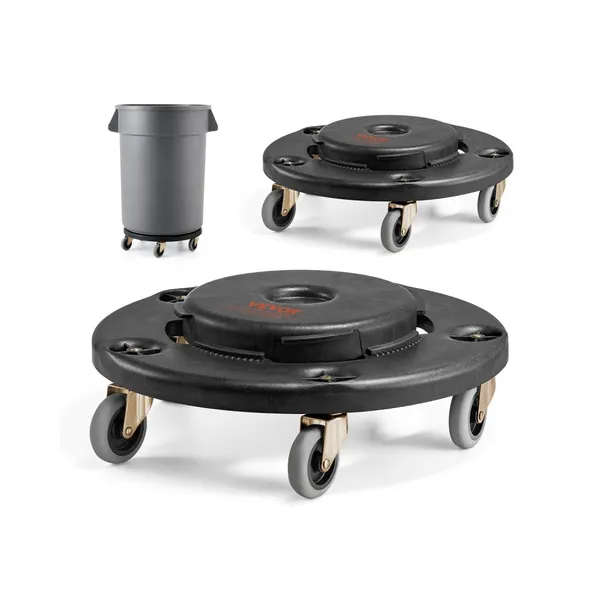 Carrinho Caixas Lixo 20-55 Galões 500lbs 2Pack