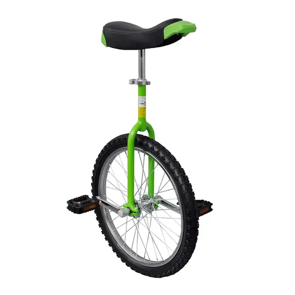 Monociclo ajustável de 20 polegadas verde