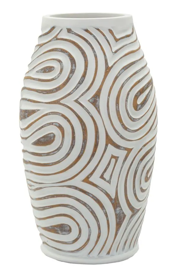 Vaso Resina Oblix ø 19,5x35 cm (Abertura ø 10,5 cm)