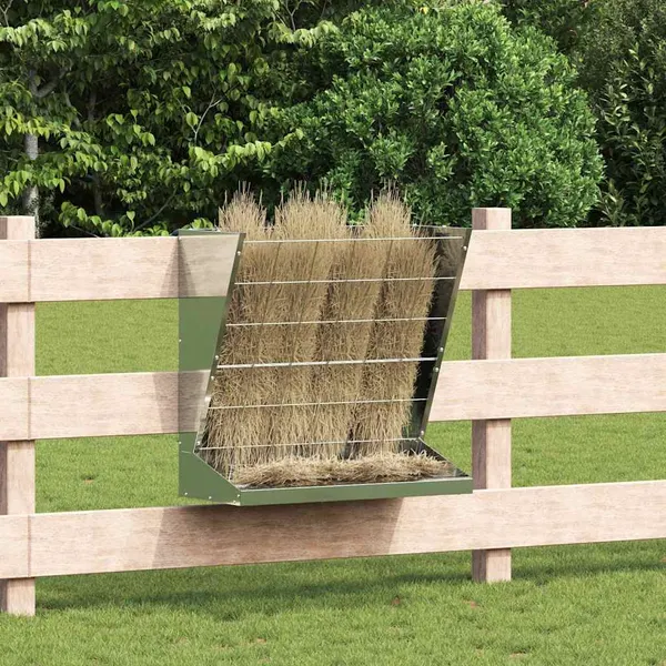 Comedouro de Feno Prateado 71 x 33 x 70 cm Aço Galvanizado