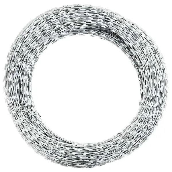 Rolo de arame farpado com clipes aço galvanizado 300 m