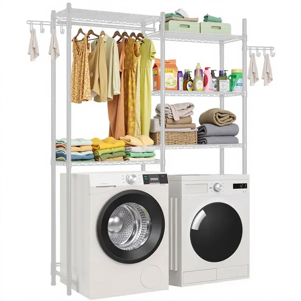 Secador Roupa 5 Prateleiras, Varal, Branco