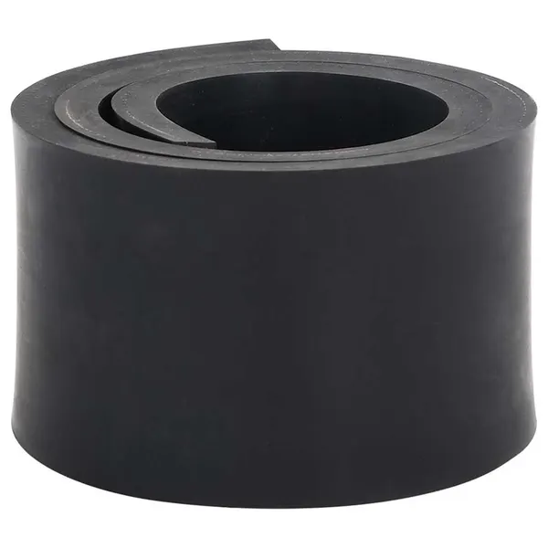 Borda de borracha para arado de neve preto 80x8x1 cm