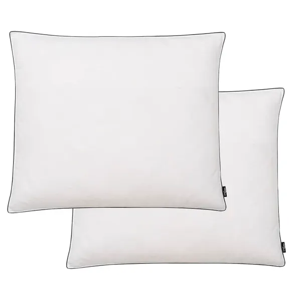 Almohadas 2 pcs relleno de plumón/plumas 70x60 cm blanco
