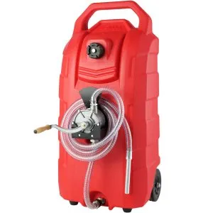 Carrinho Combustível 60L Bomba Manual Rodas Borracha
