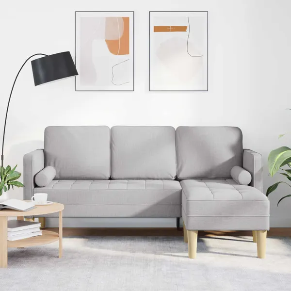 Conjunto de Sofás Cinza Nuvem 173 x 131 x 67 cm Poliéster
