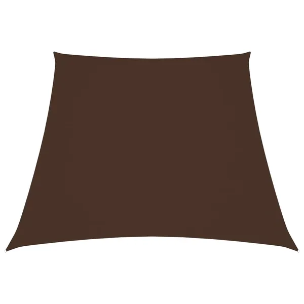 Para-sol estilo vela tecido oxford trapézio 2/4x3 m castanho