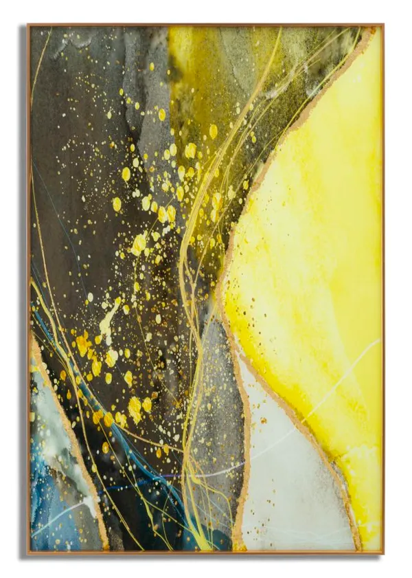 Painel em Vidro com Moldura Sunny 80x3,5x120 cm