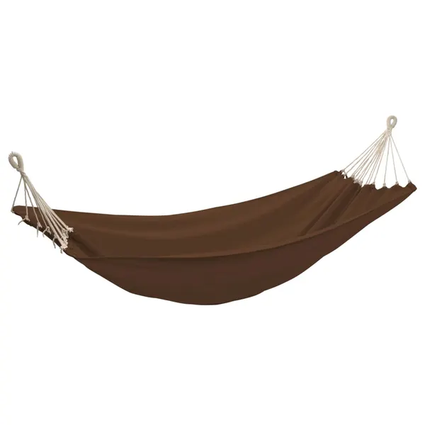 Rede de dormir dobrável 2 pessoas 360x150 cm castanho