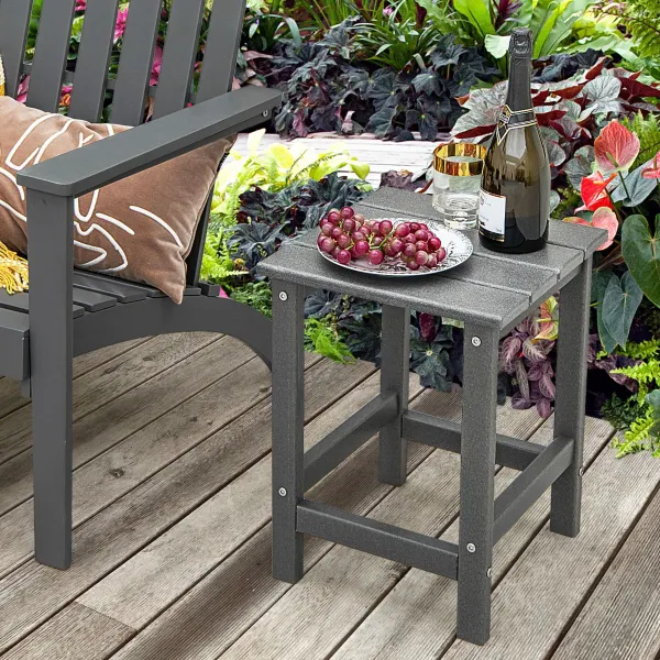 Mesa Cuadrada para Patio en HDPE | Resistente a la Intemperie