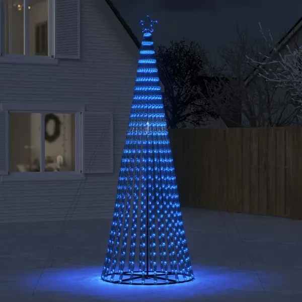 LED Árvore de Natal 688 LEDs Azul 300 cm